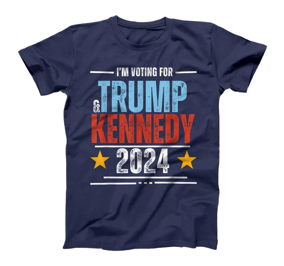 Womens I'm Voting For Trump And Kennedy 2024 Vintage TEE T-Shirt