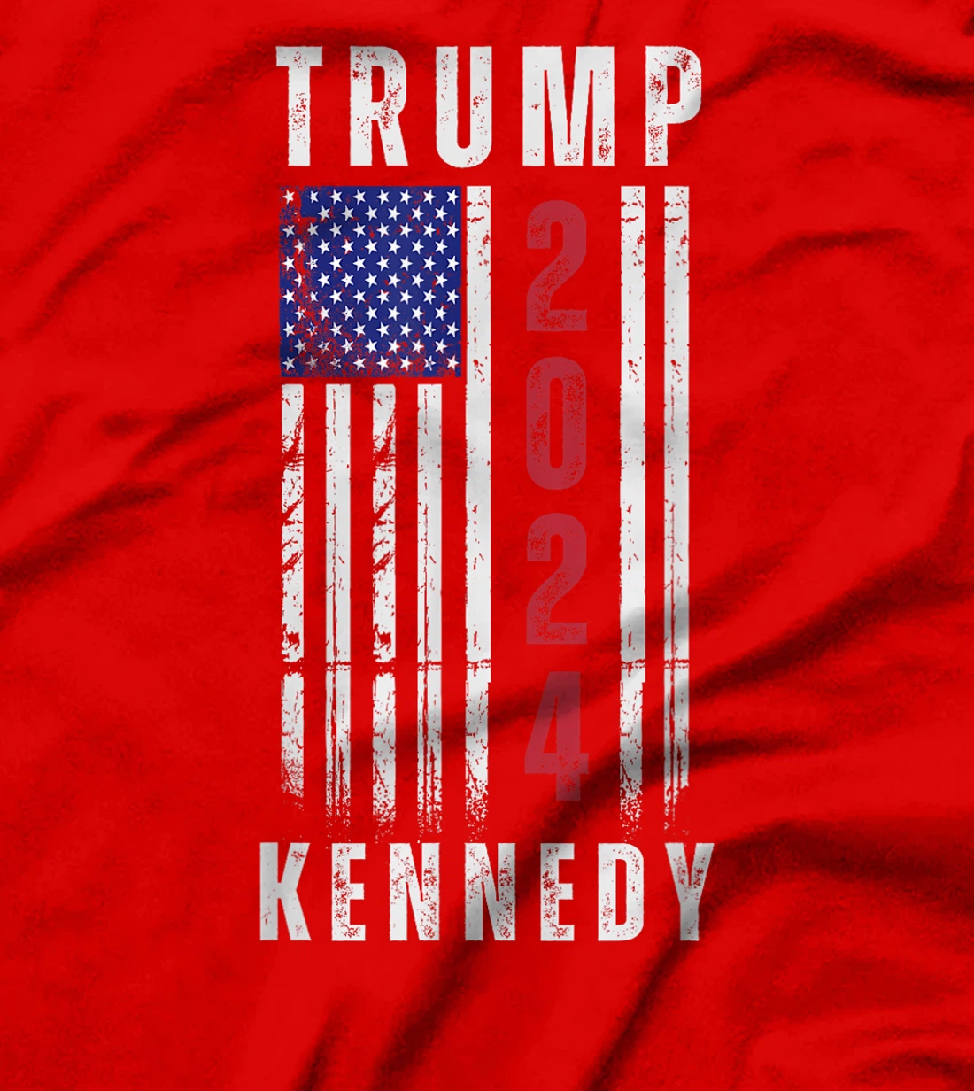 Trump Kennedy Presidential Campaign American Flag USA 2024 T-Shirt