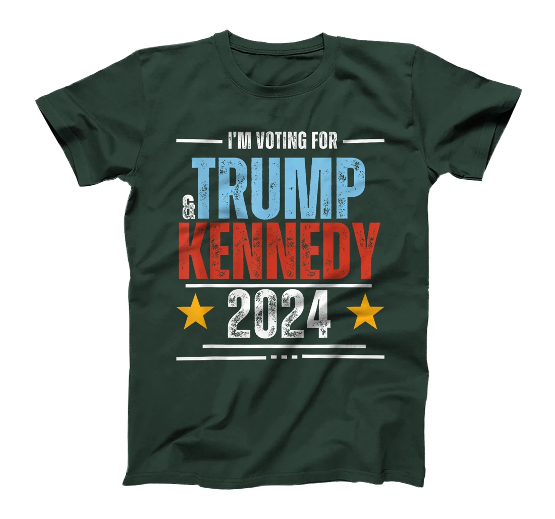 Womens I'm Voting For Trump And Kennedy 2024 Vintage TEE T-Shirt