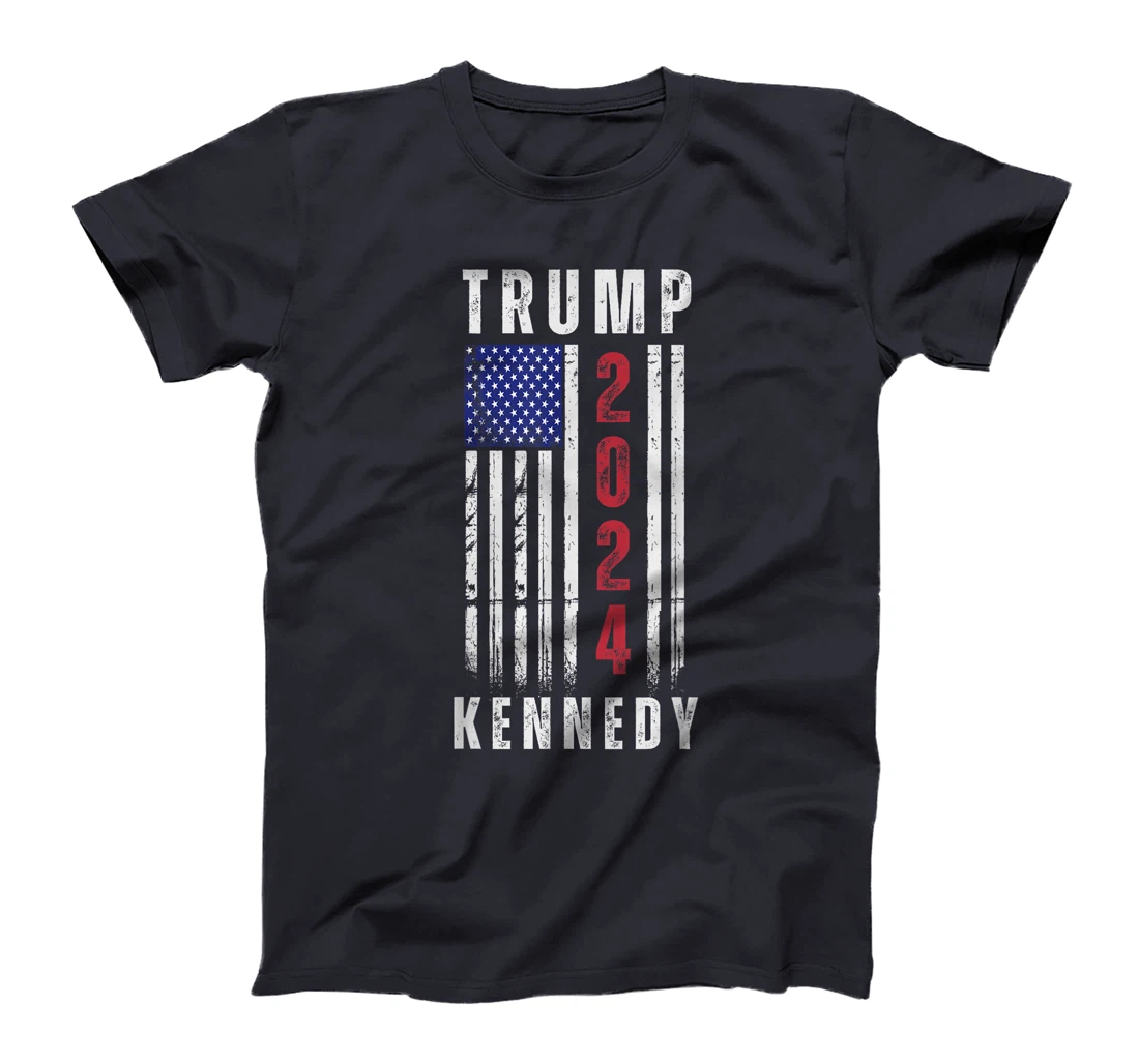 Trump Kennedy Presidential Campaign American Flag USA 2024 T-Shirt