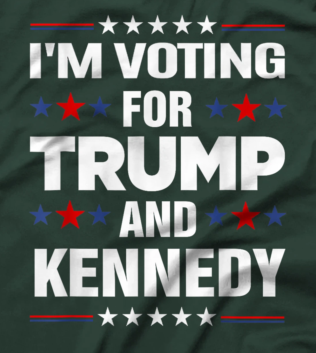 I'm voting for Trump and Kennedy 2024 T-Shirt