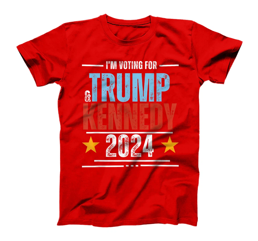 Womens I'm Voting For Trump And Kennedy 2024 Vintage TEE T-Shirt