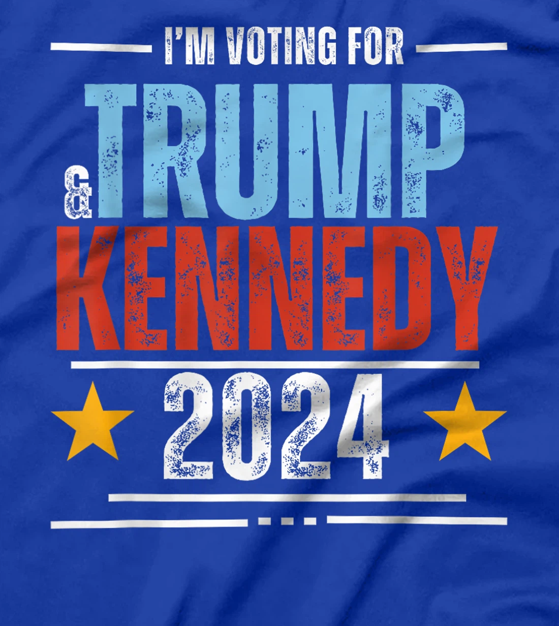 Womens I'm Voting For Trump And Kennedy 2024 Vintage TEE T-Shirt