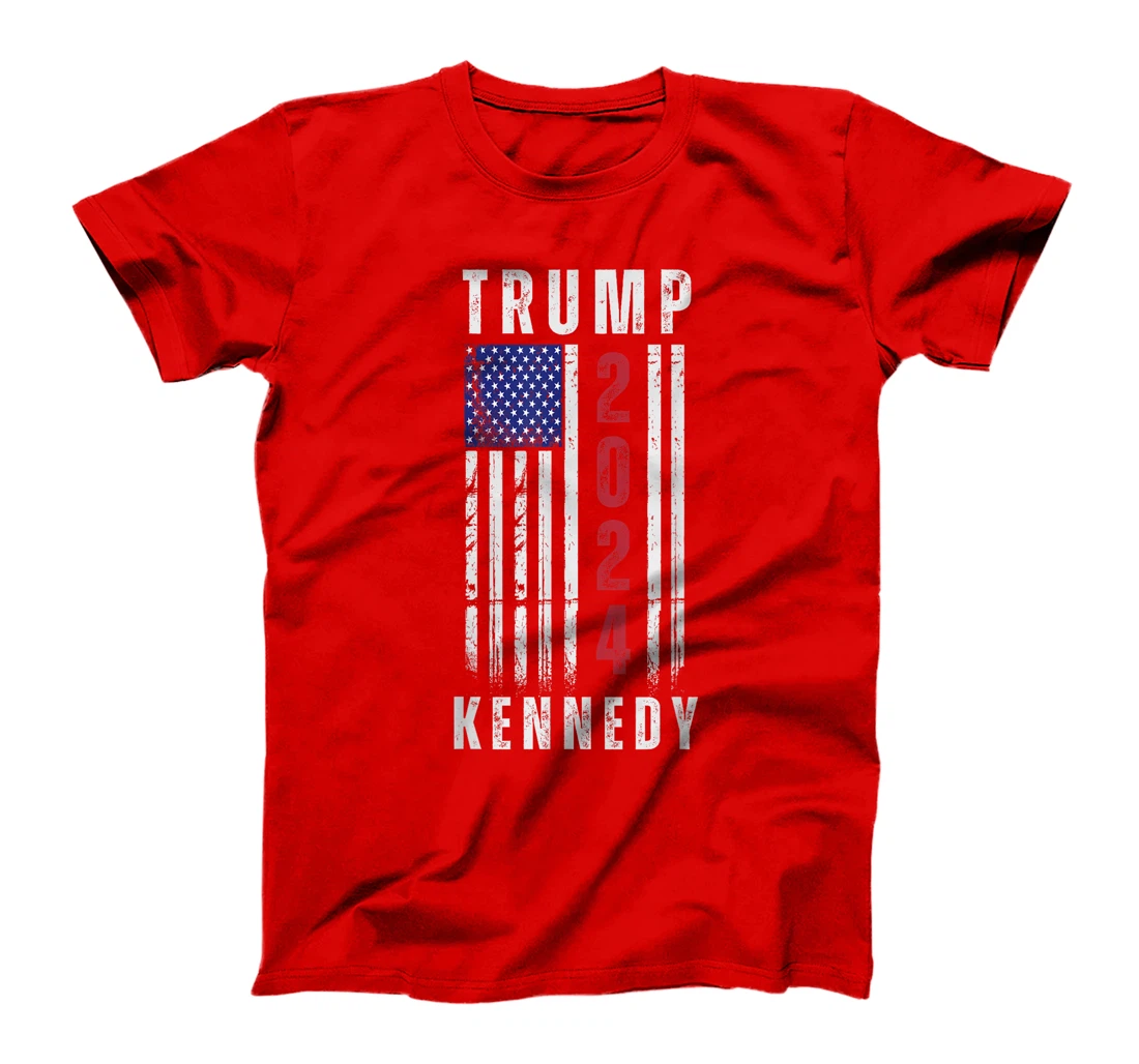 Trump Kennedy Presidential Campaign American Flag USA 2024 T-Shirt