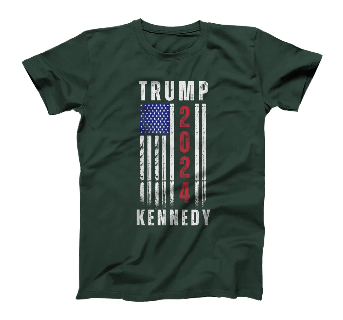 Trump Kennedy Presidential Campaign American Flag USA 2024 T-Shirt
