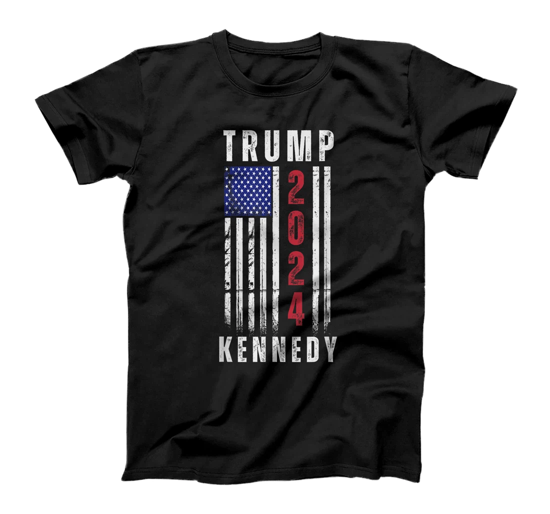 Trump Kennedy Presidential Campaign American Flag USA 2024 T-Shirt