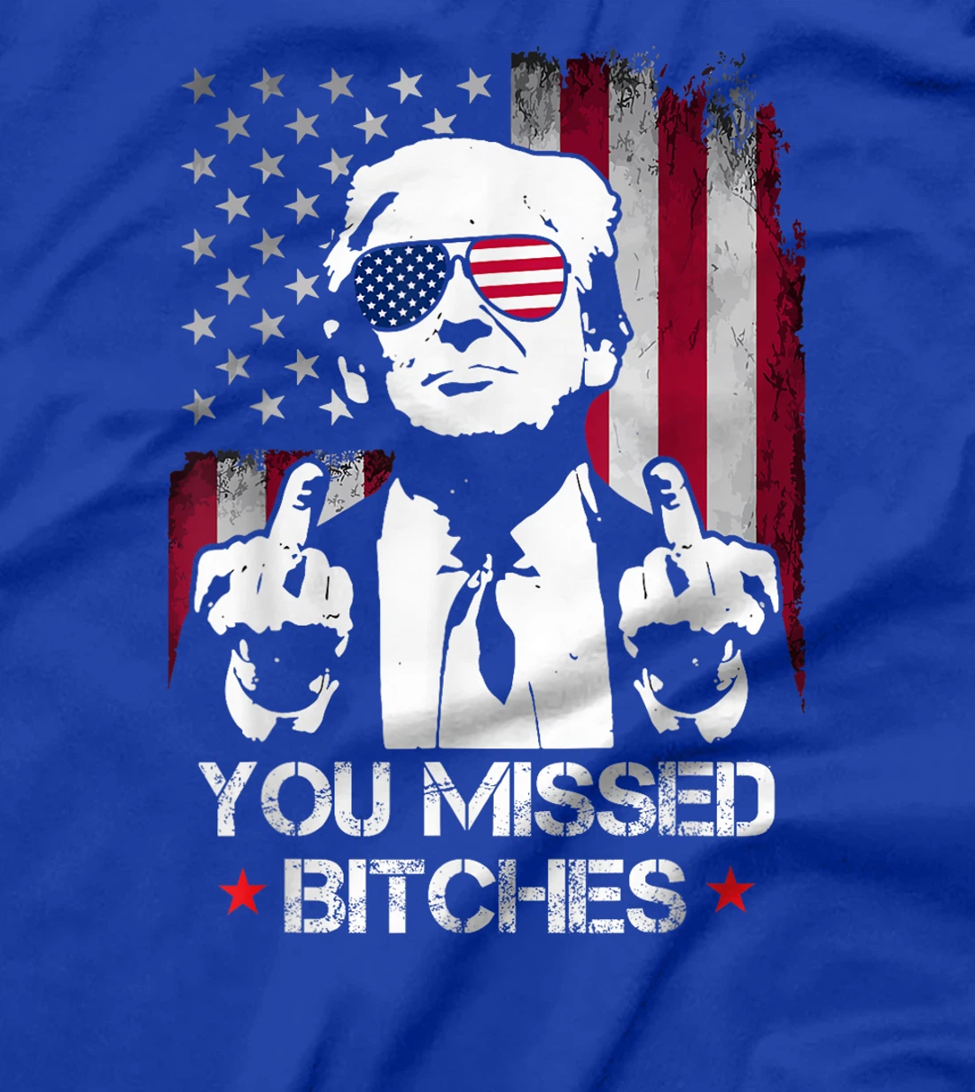 You Missed Bitches Donald Trump 2024 Survived At PA Rally T-Shirt