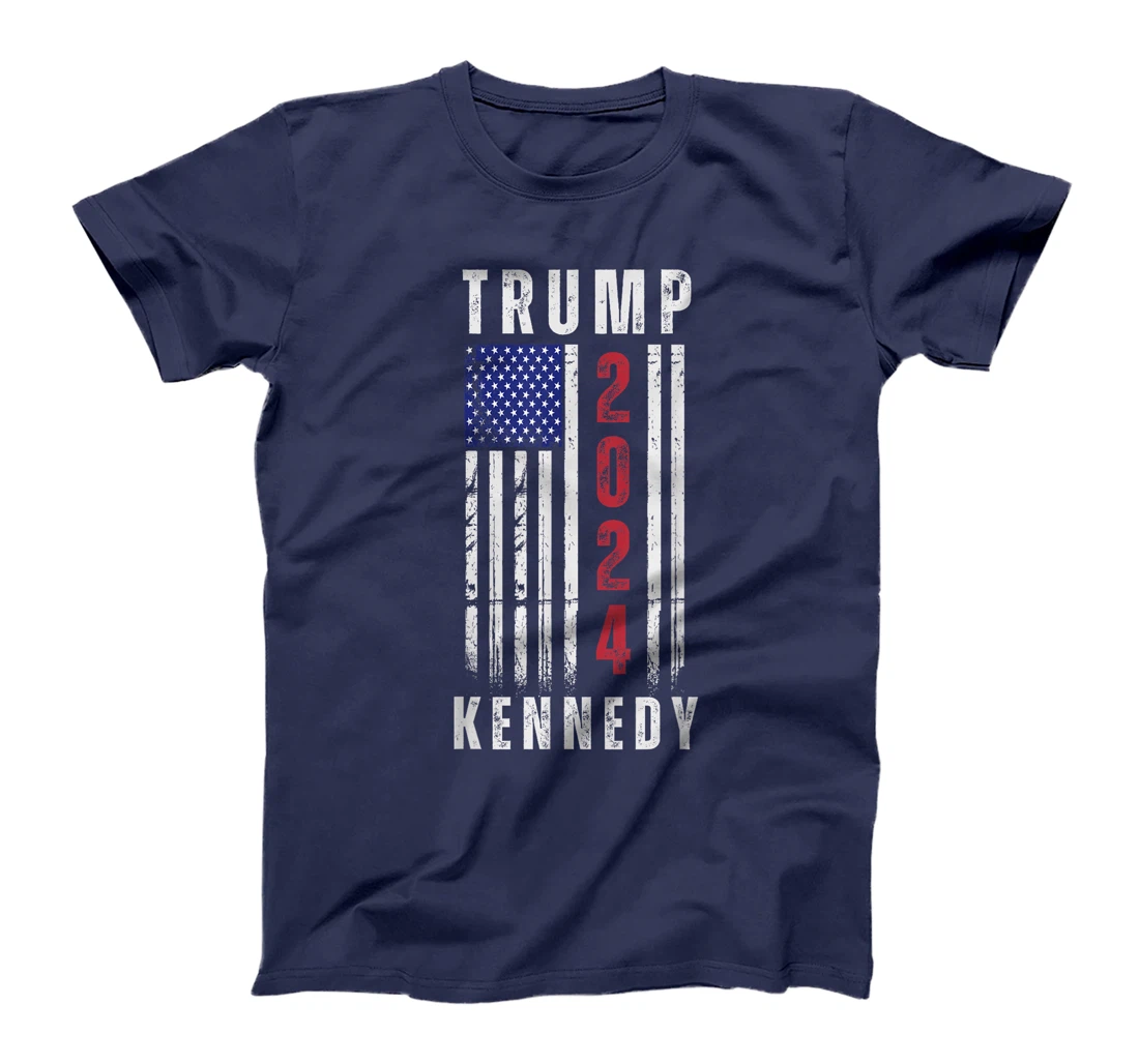 Trump Kennedy Presidential Campaign American Flag USA 2024 T-Shirt