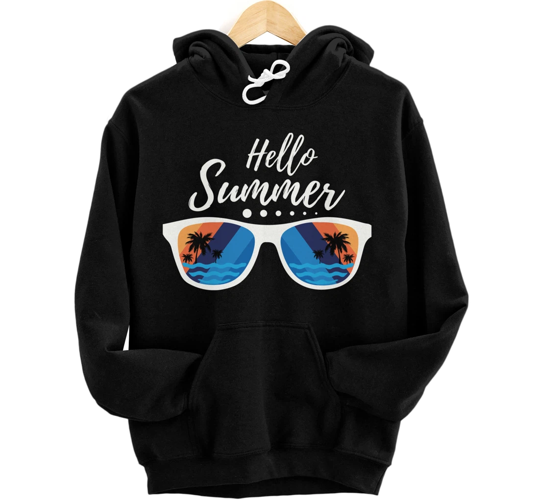 Palm Tree Palm Trees Nature Summer Holiday Sea Beach Sun Recreation Pullover Hoodie