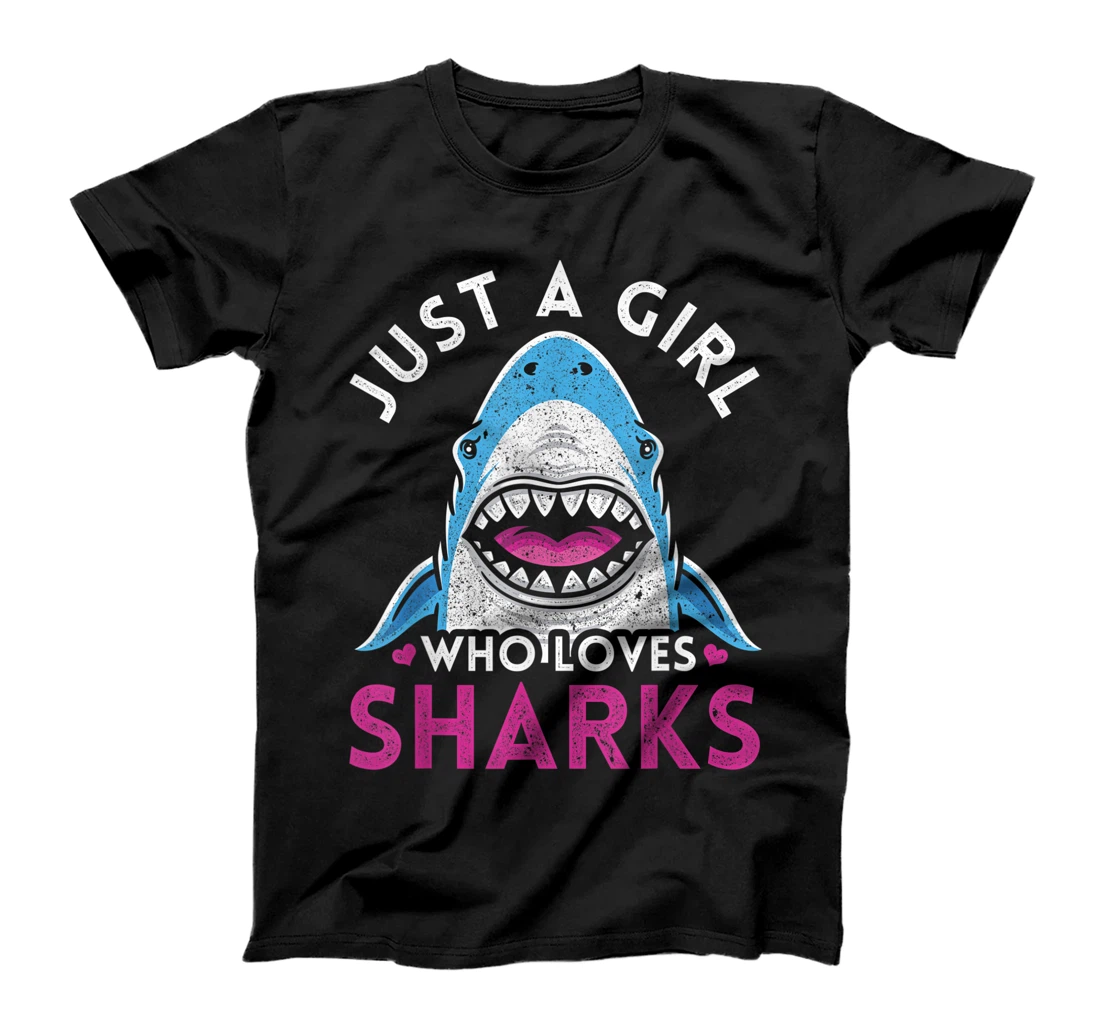 Just A Girl Who Loves Sharks T-Shirt