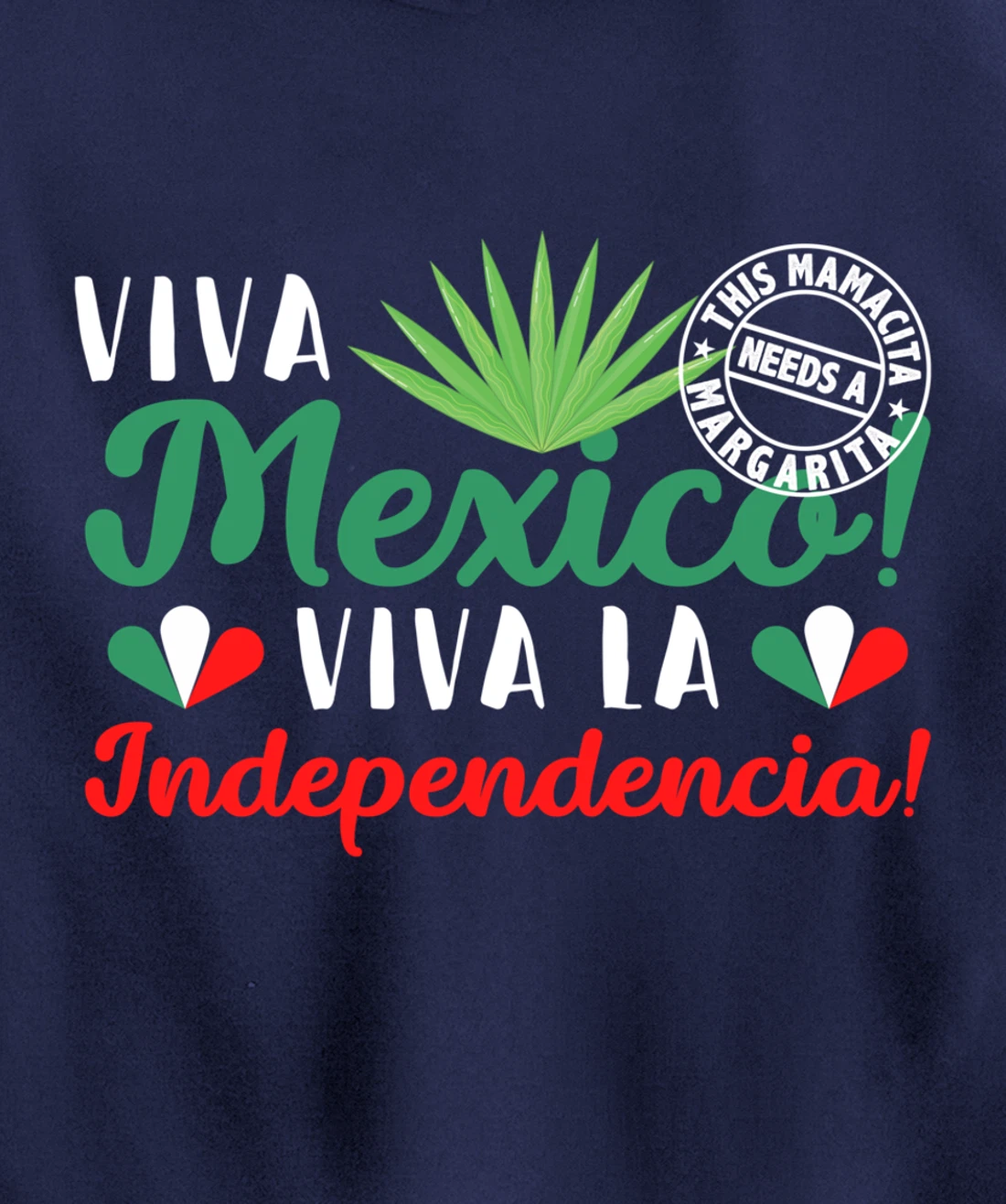 | VIVA MEXICO | VIVA La Independencia Independence Day Pullover Hoodie
