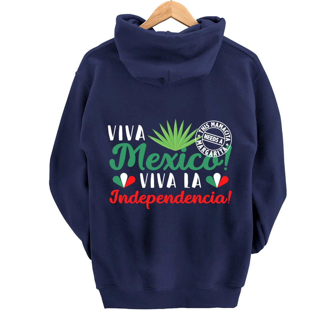| VIVA MEXICO | VIVA La Independencia Independence Day Pullover Hoodie