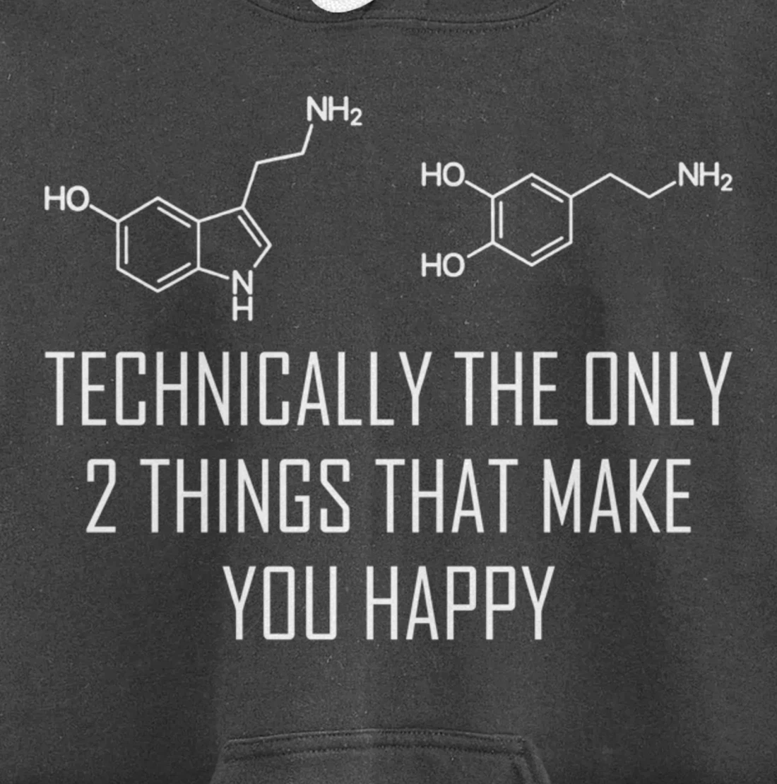Psychology Serotonin Dopamine Chemical Formula Psychologist Pullover Hoodie