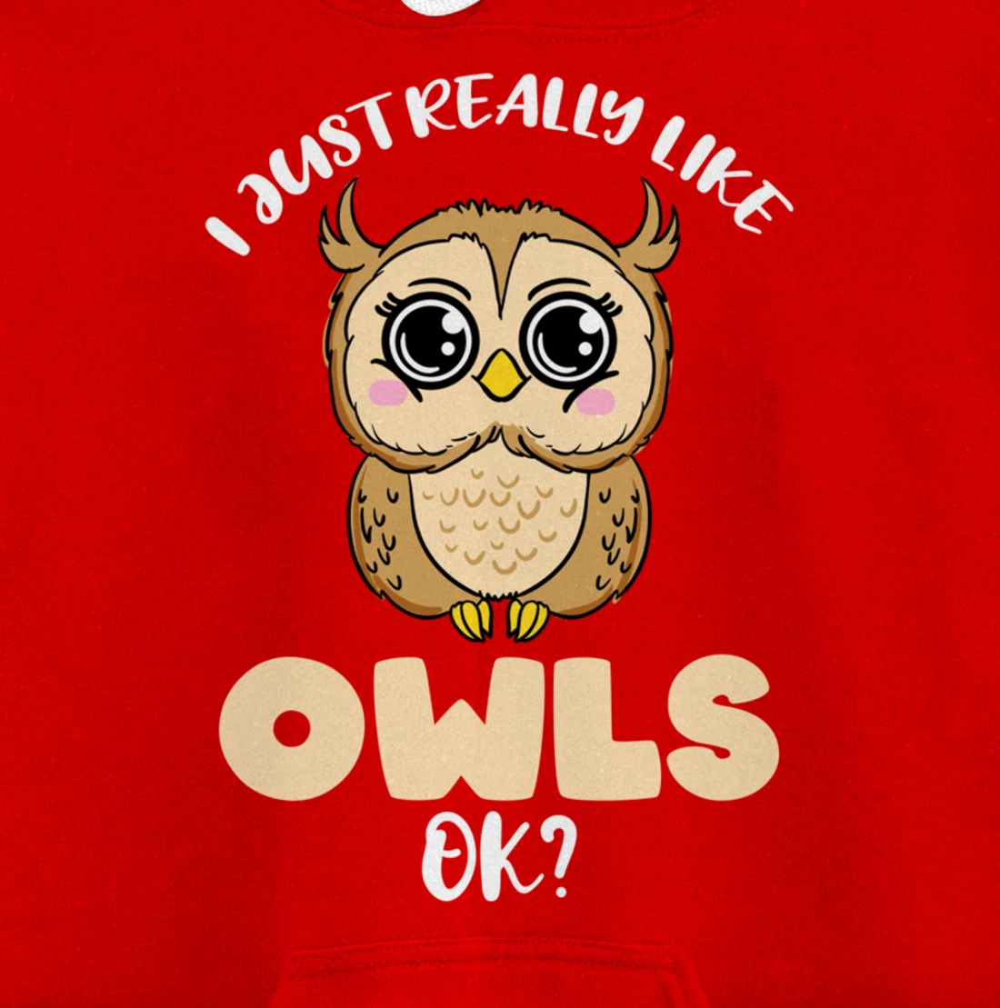 I Just Really Like Owls Ok Pullover Hoodie