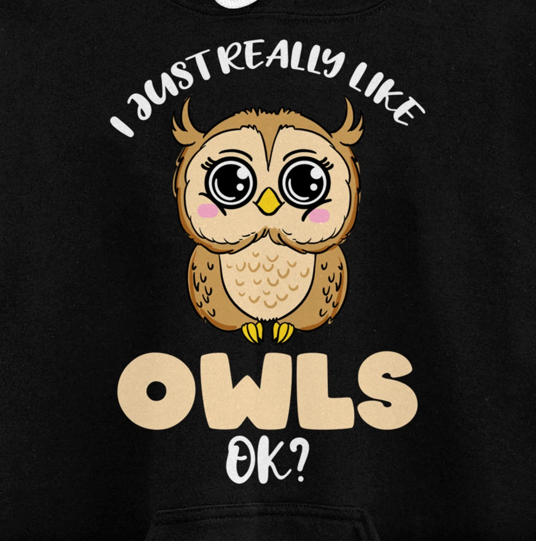 I Just Really Like Owls Ok Pullover Hoodie