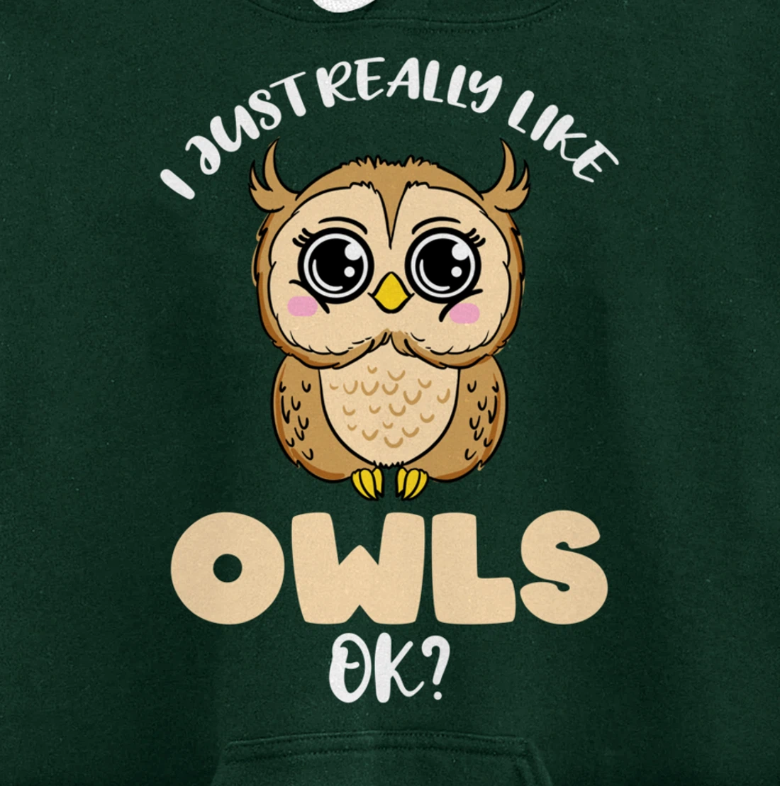 I Just Really Like Owls Ok Pullover Hoodie