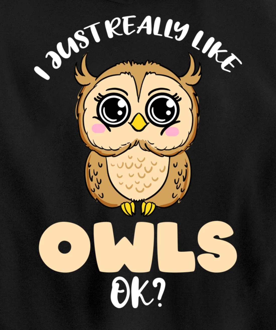 I Just Really Like Owls Ok Pullover Hoodie