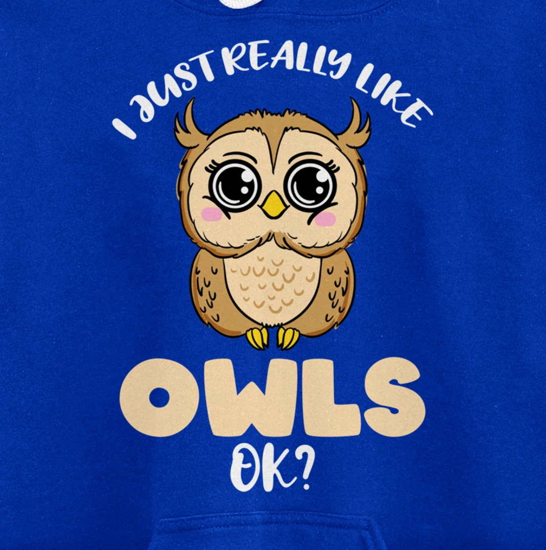 I Just Really Like Owls Ok Pullover Hoodie