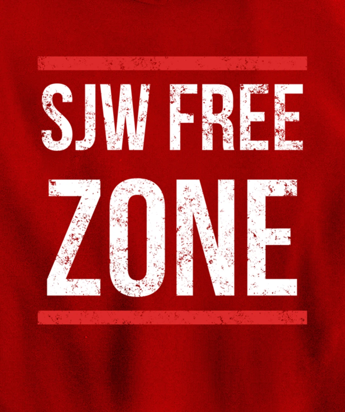 SJW Free Zone - Anti SJW Conservative Pullover Hoodie
