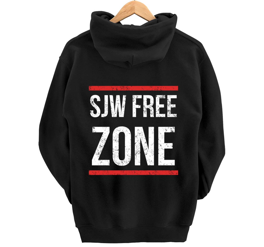 SJW Free Zone - Anti SJW Conservative Pullover Hoodie