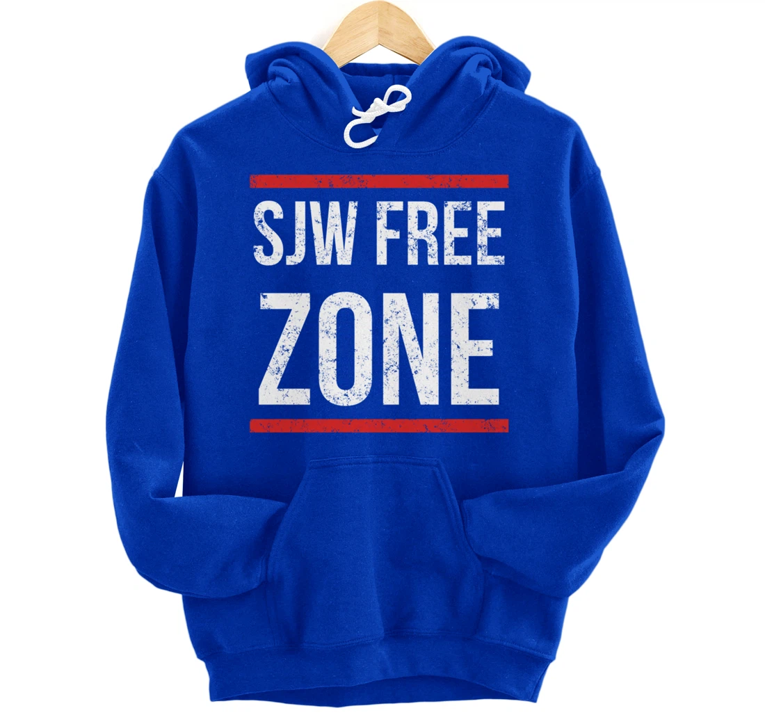 SJW Free Zone - Anti SJW Conservative Pullover Hoodie