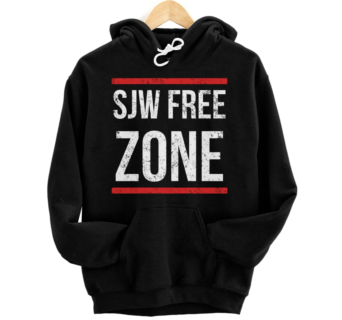 SJW Free Zone - Anti SJW Conservative Pullover Hoodie