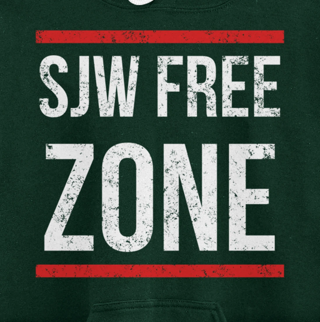 SJW Free Zone - Anti SJW Conservative Pullover Hoodie