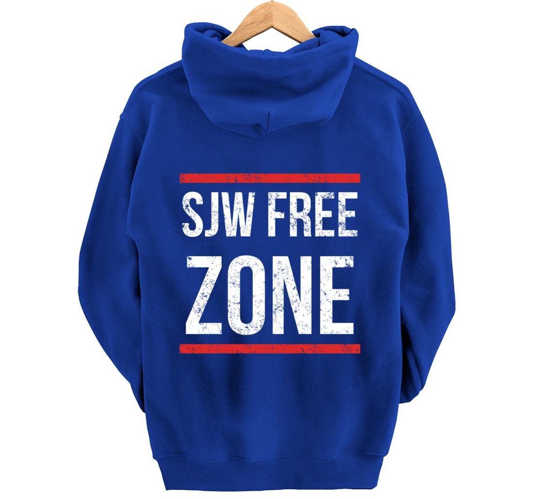 SJW Free Zone - Anti SJW Conservative Pullover Hoodie