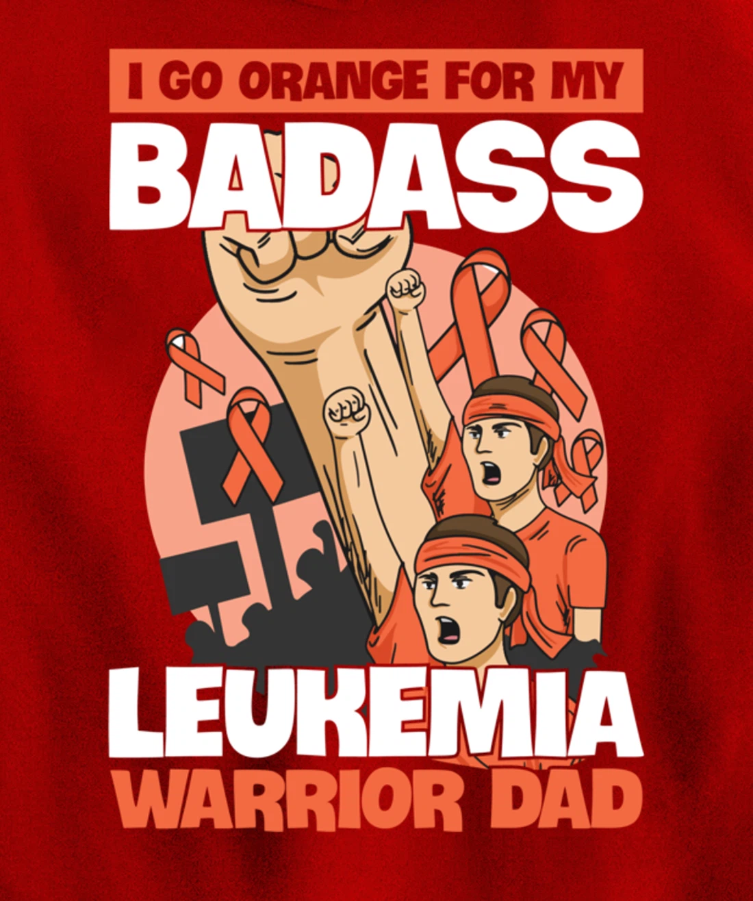 Leukemia Cancer Awareness Quote for a Daughter of a Warrior Pullover Hoodie