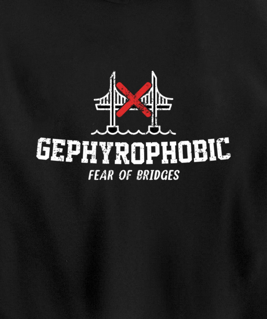 Gephyrophobic Fear Of Bridges Pullover Hoodie