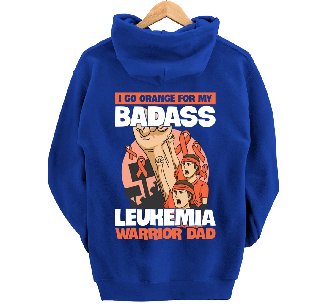 Leukemia Cancer Awareness Quote for a Daughter of a Warrior Pullover Hoodie