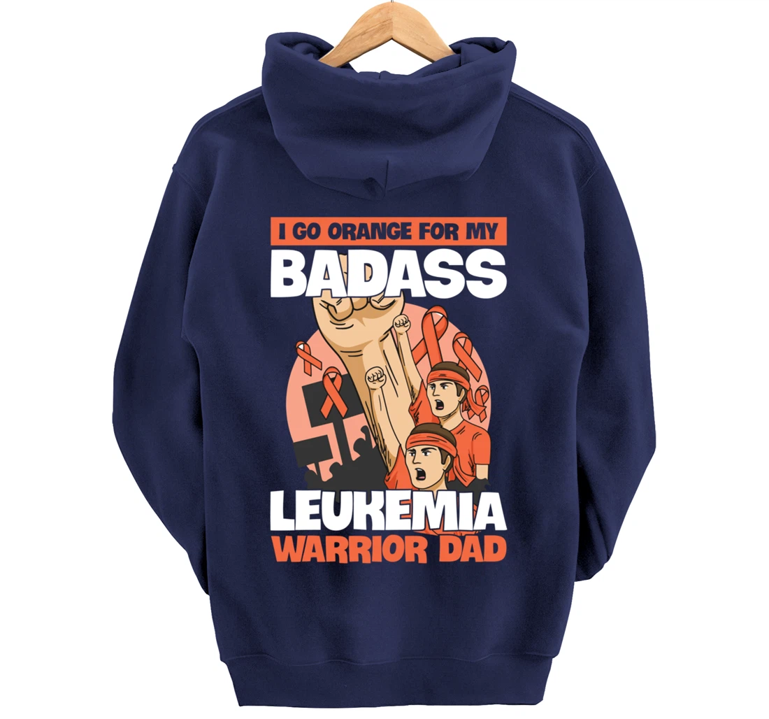 Leukemia Cancer Awareness Quote for a Daughter of a Warrior Pullover Hoodie