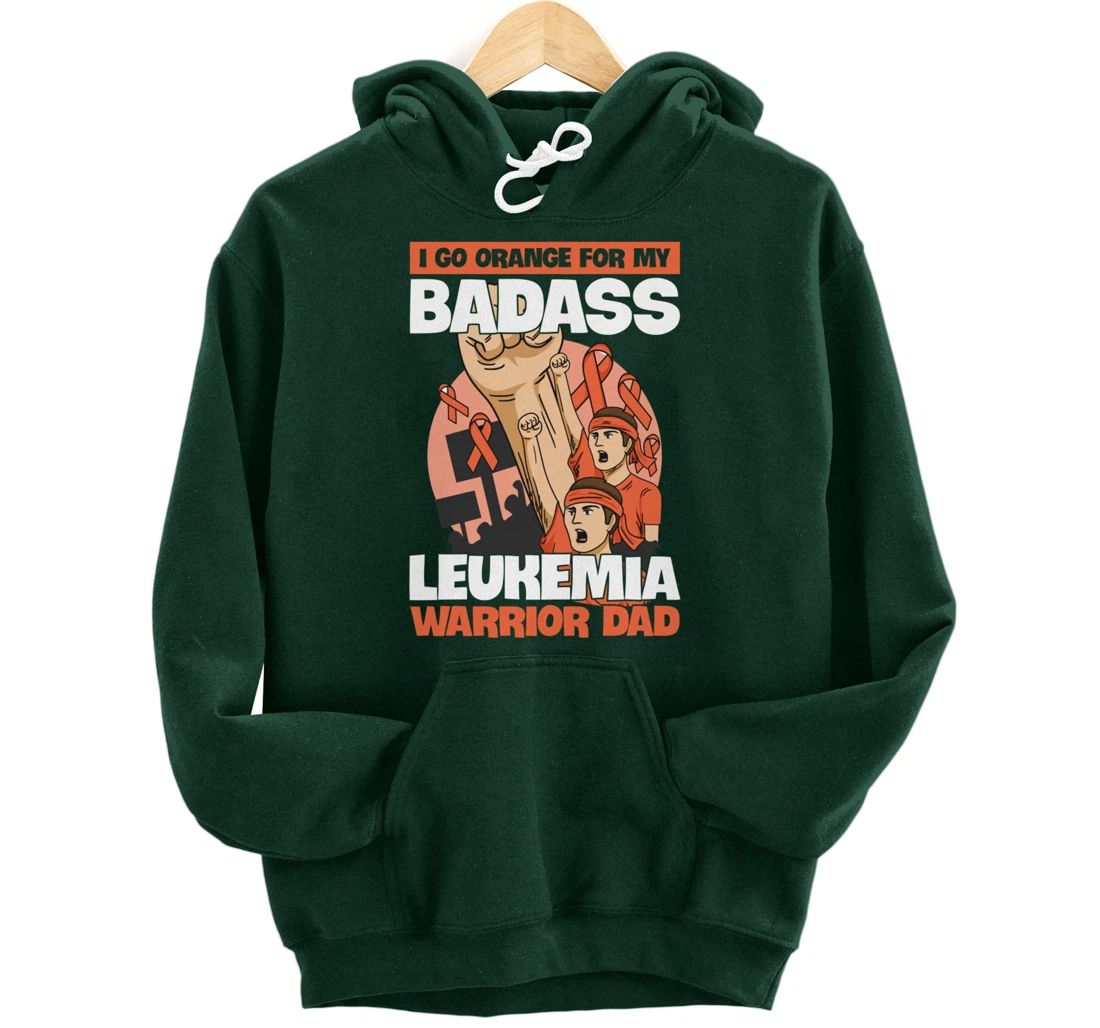 Leukemia Cancer Awareness Quote for a Daughter of a Warrior Pullover Hoodie