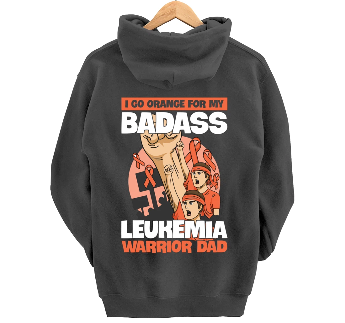 Leukemia Cancer Awareness Quote for a Daughter of a Warrior Pullover Hoodie