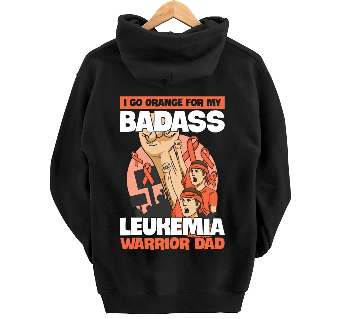 Leukemia Cancer Awareness Quote for a Daughter of a Warrior Pullover Hoodie
