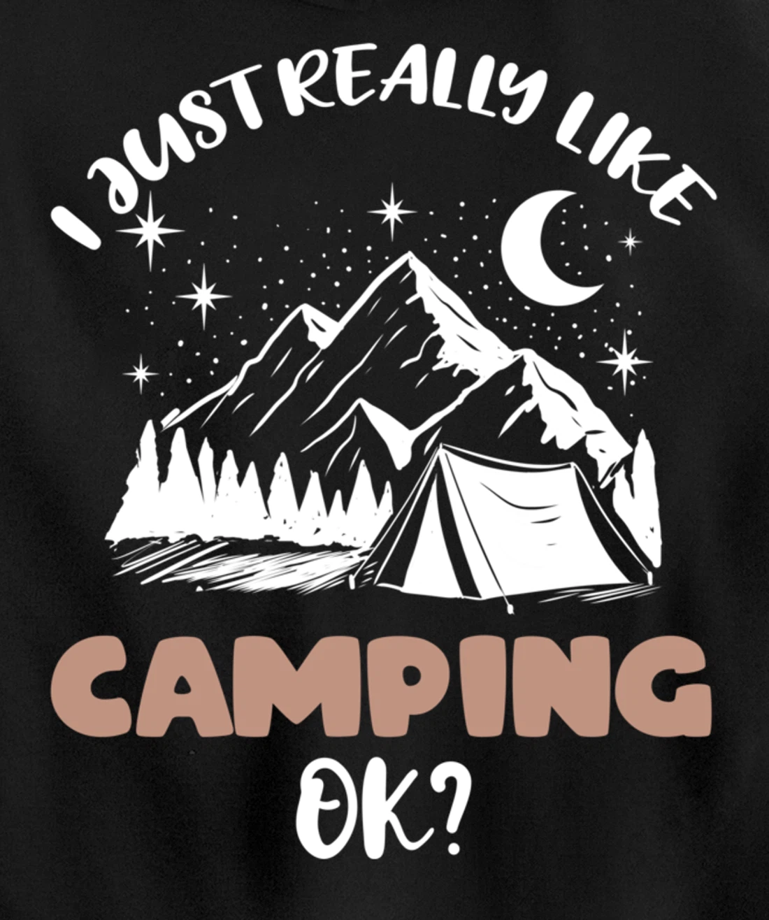I Just Really Like Camping Ok Pullover Hoodie