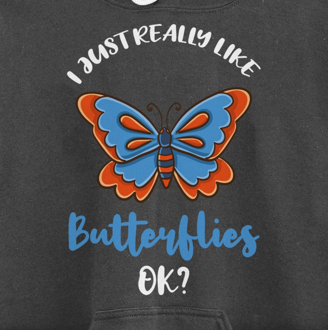 I Just Really Like Butterflies Ok Pullover Hoodie