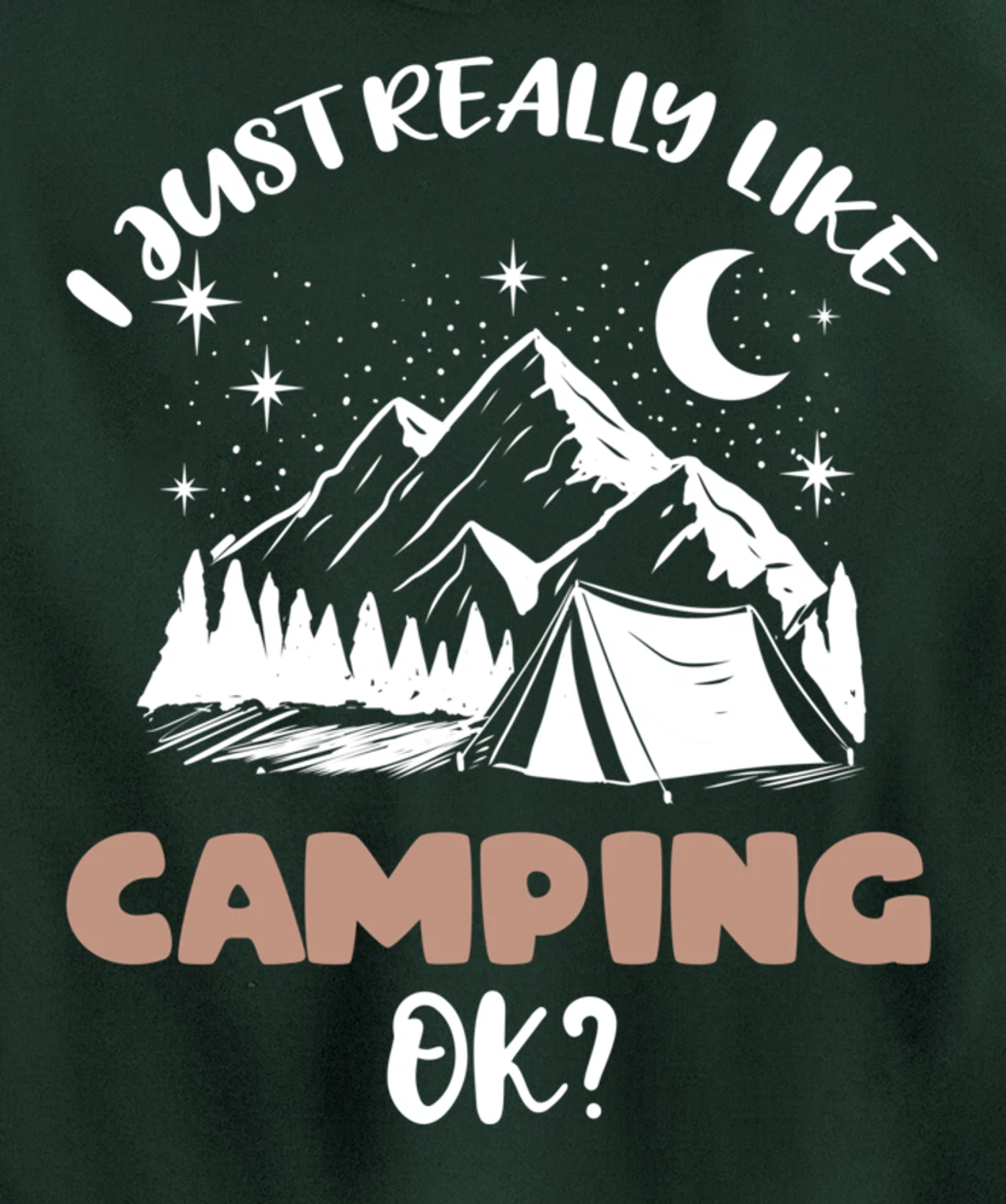 I Just Really Like Camping Ok Pullover Hoodie