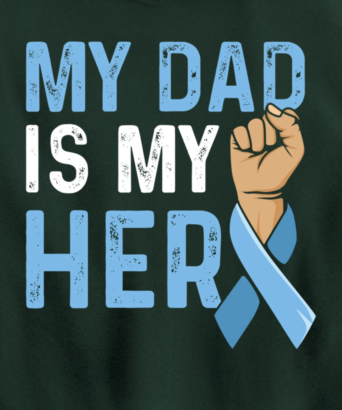 Fight Prostate Cancer Design for a Son of a Warrior Pullover Hoodie