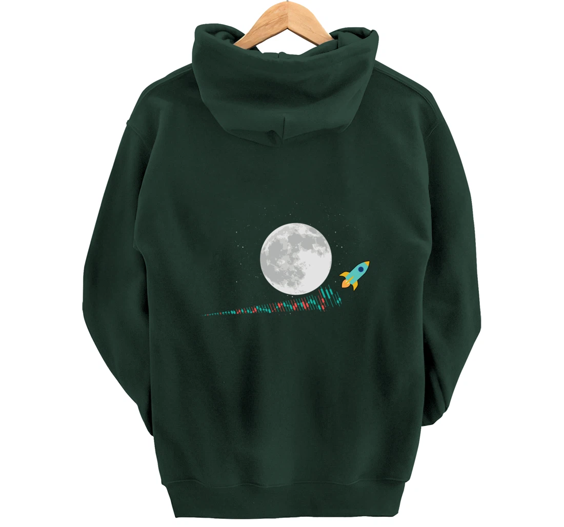 Candlestick Stock Trader Blockchain Crypto Investor Trader Pullover Hoodie