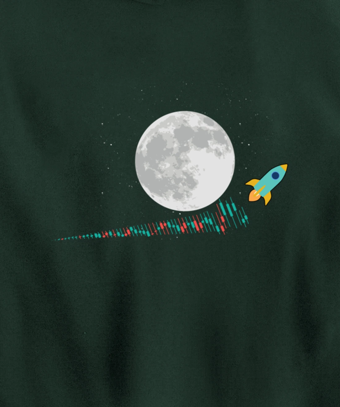 Candlestick Stock Trader Blockchain Crypto Investor Trader Pullover Hoodie