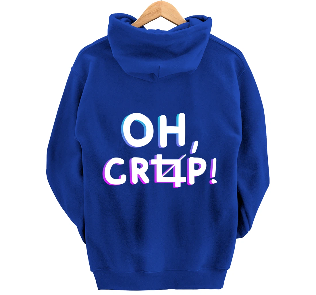 Oh Crop Funny Graphic Designer Pullover Hoodie
