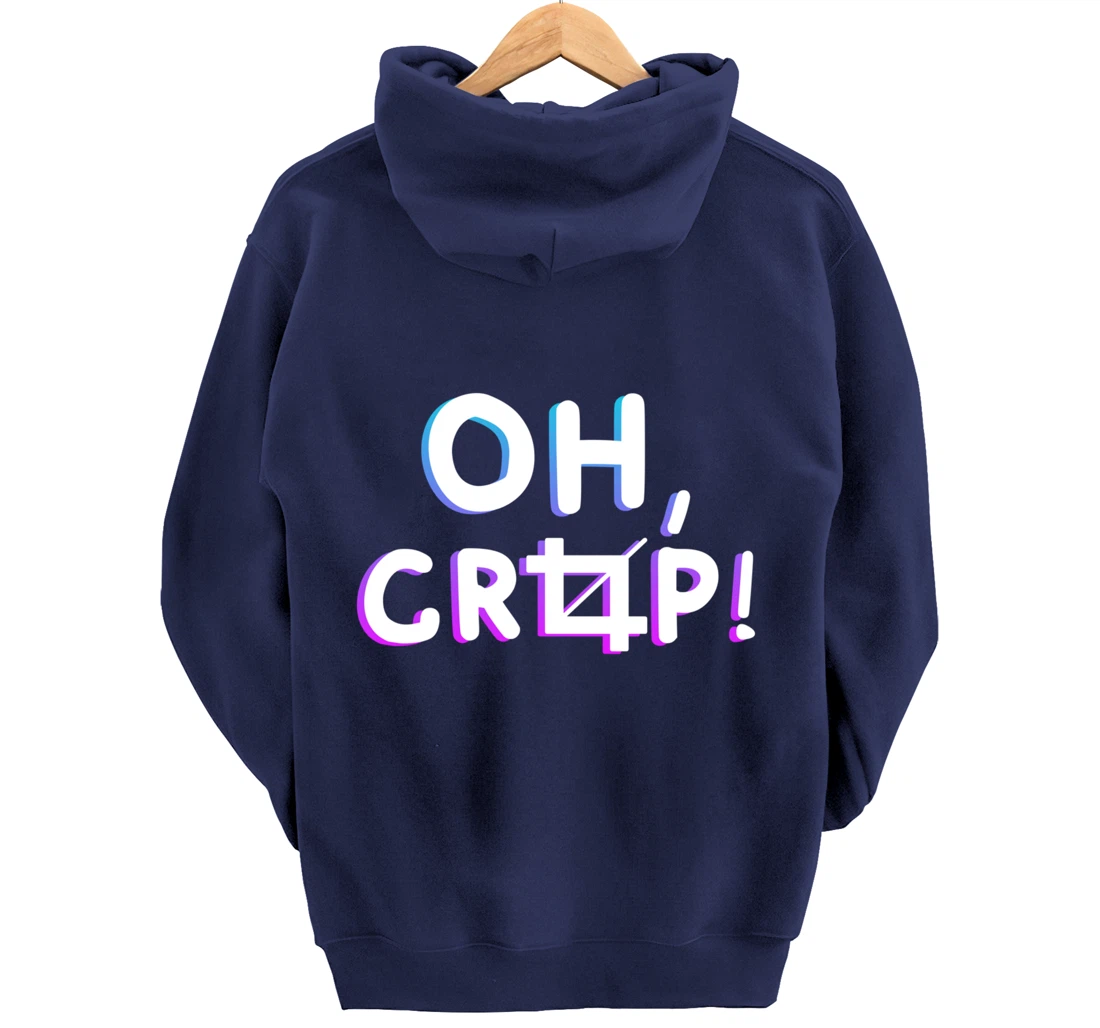 Oh Crop Funny Graphic Designer Pullover Hoodie