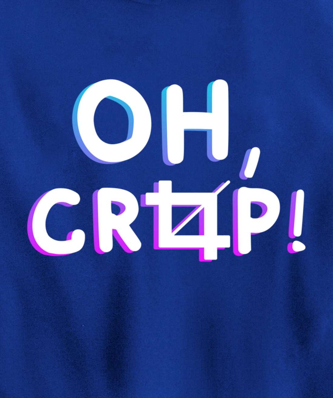 Oh Crop Funny Graphic Designer Pullover Hoodie