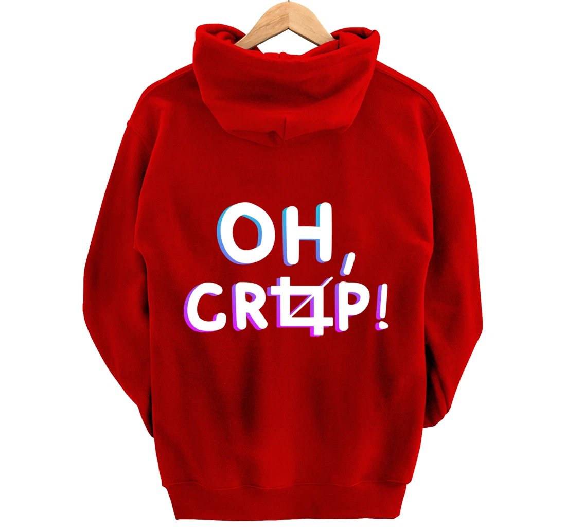 Oh Crop Funny Graphic Designer Pullover Hoodie