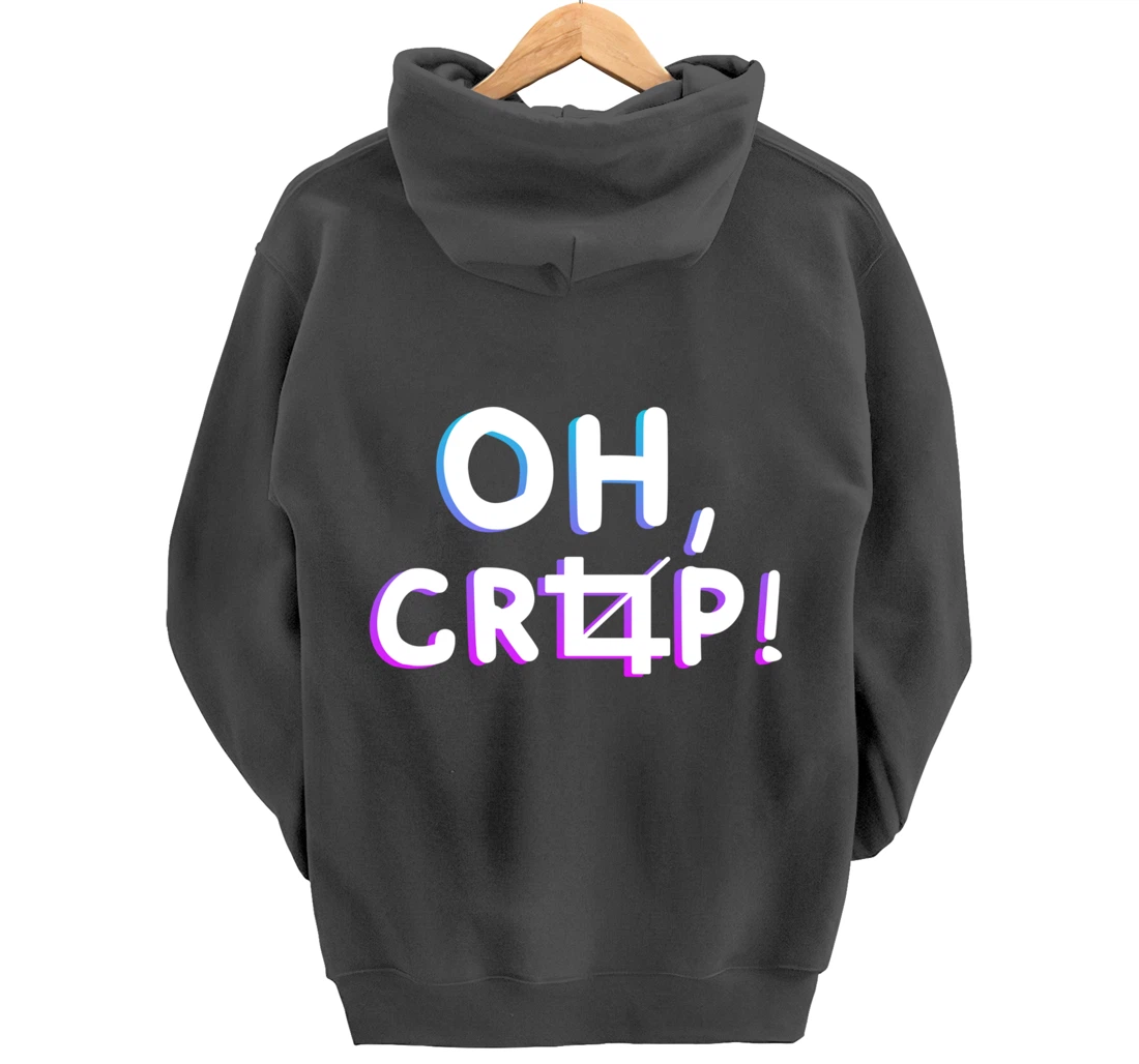 Oh Crop Funny Graphic Designer Pullover Hoodie