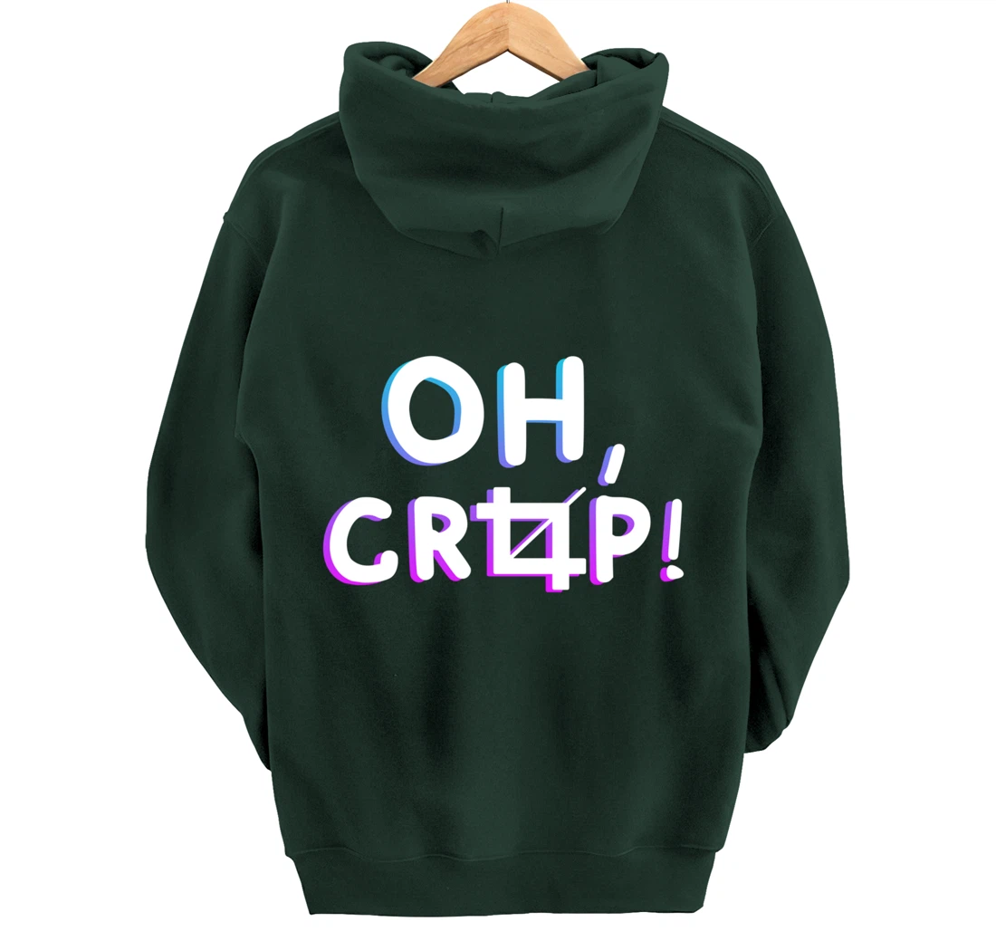 Oh Crop Funny Graphic Designer Pullover Hoodie