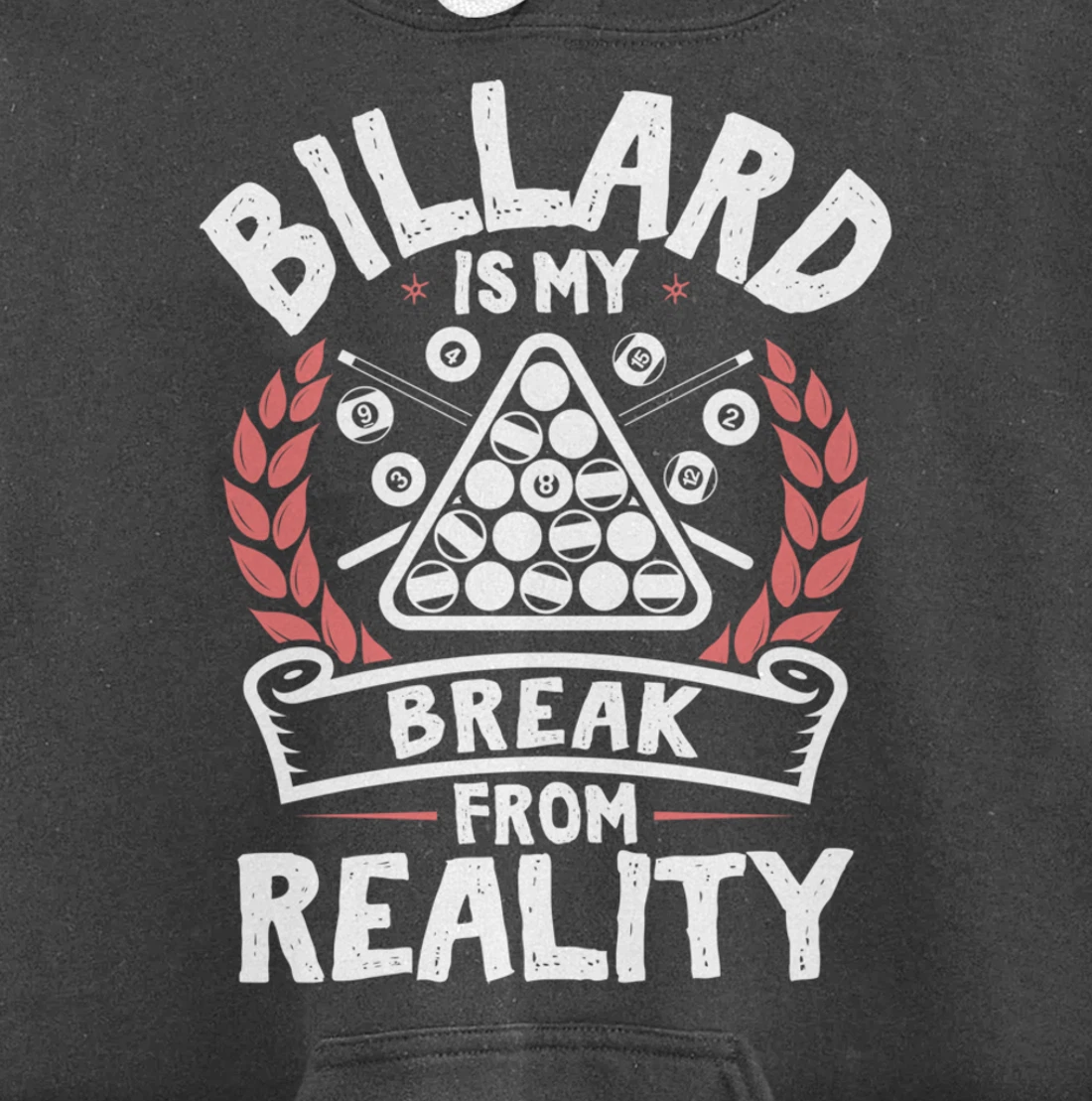Billard Break Reality - Cool Funny Playing Billard Statement Pullover Hoodie