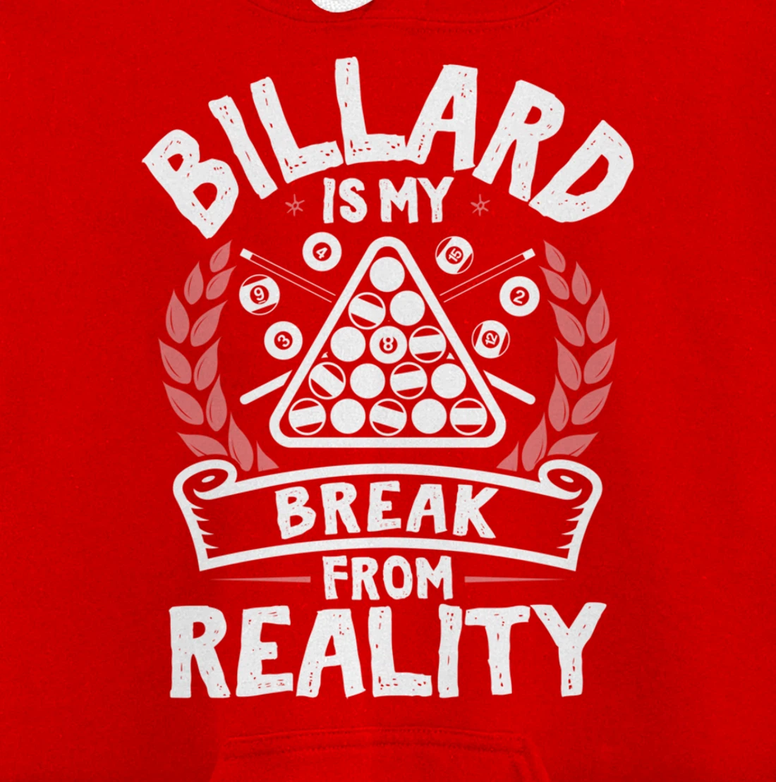 Billard Break Reality - Cool Funny Playing Billard Statement Pullover Hoodie