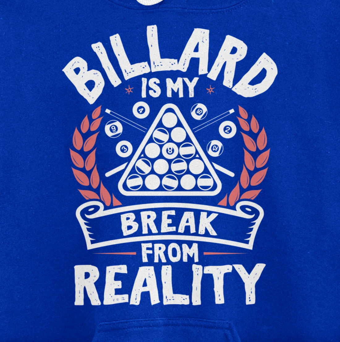 Billard Break Reality - Cool Funny Playing Billard Statement Pullover Hoodie